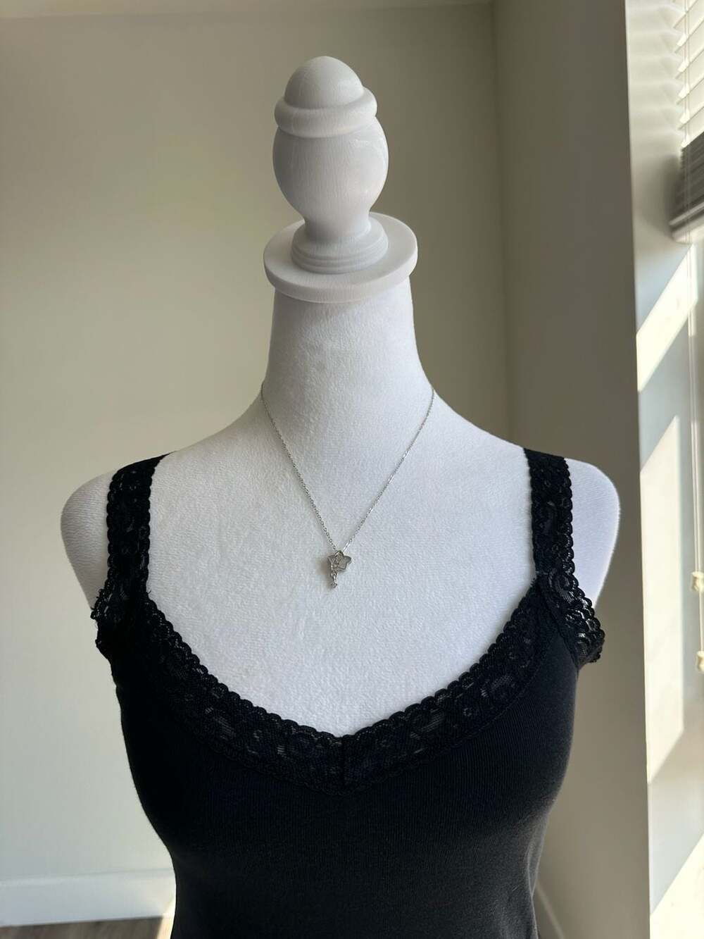 Y2K Silver Open Star Pendant Dangle Necklace Cyber Indie Starcore
